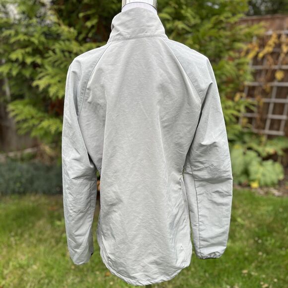 Nike Lightweight Asymmetrical Windbreaker Jacket Lt.Grey Sz L RN 56323 CA 05553 - Picture 4 of 16